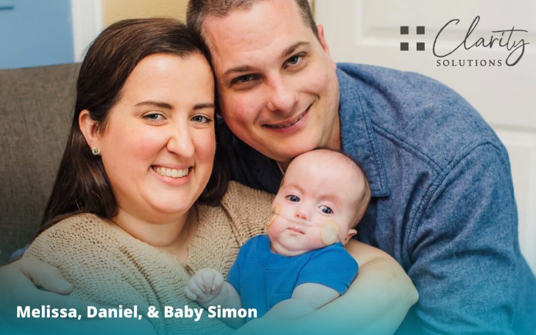 Melissa, Daniel, and baby Simon